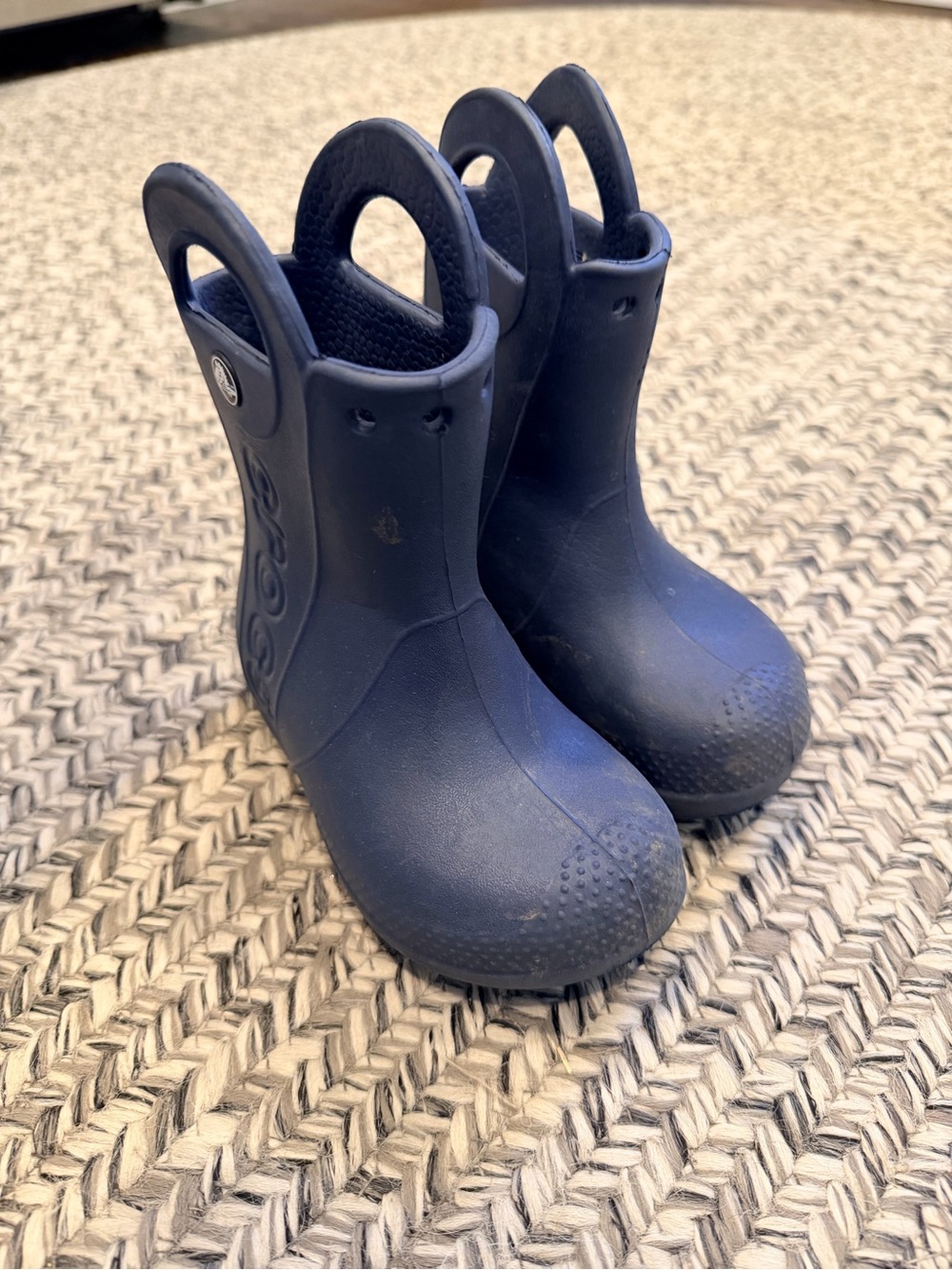 CROCS Kids Navy Rain & Snow Pull-On Boots
